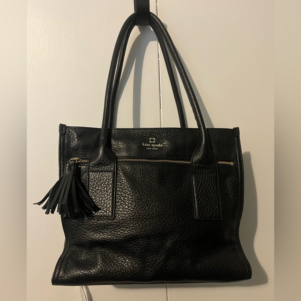 Kate Spade Avenue Oden Southport Black Leather Handbag - Picture 4 of 7